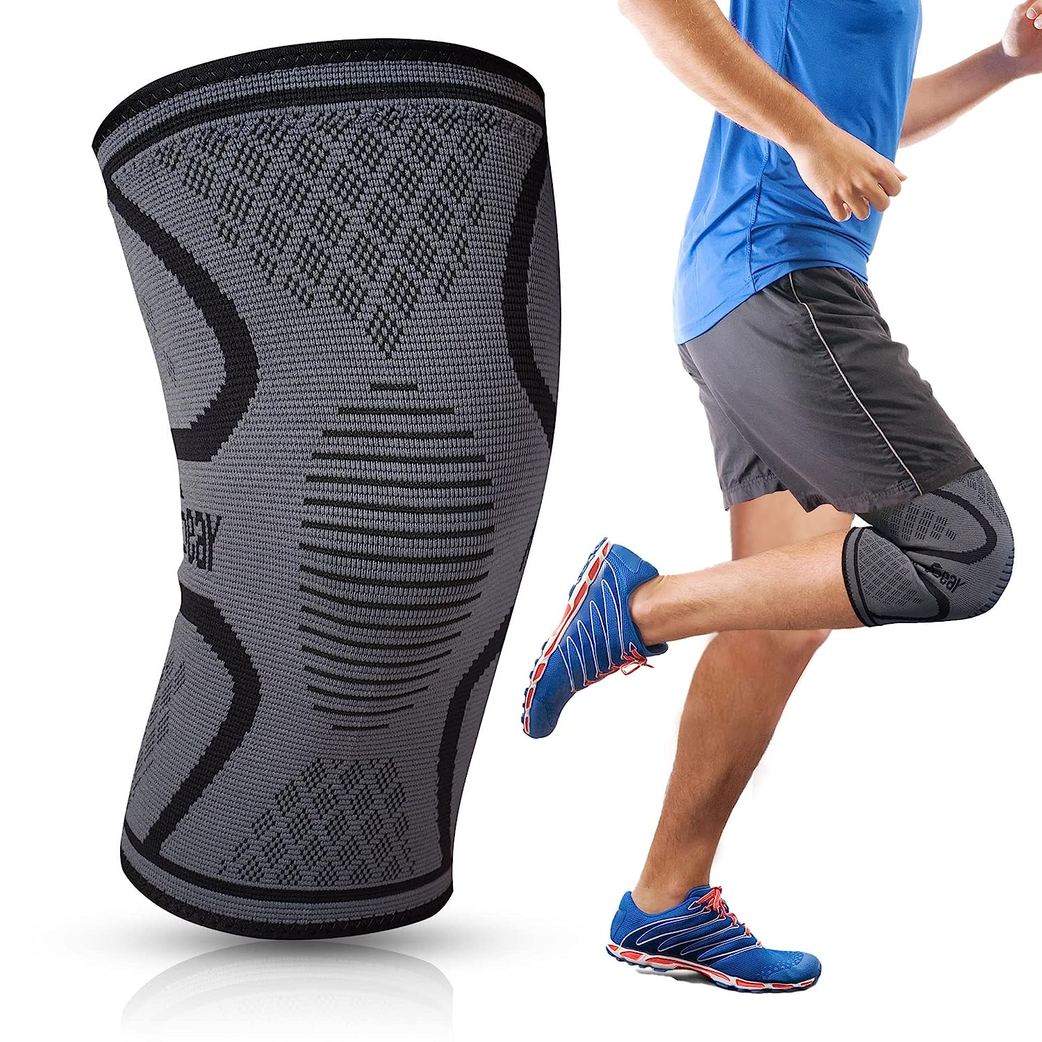 Knee Compression Sleeve - Reduce Strain & Swelling