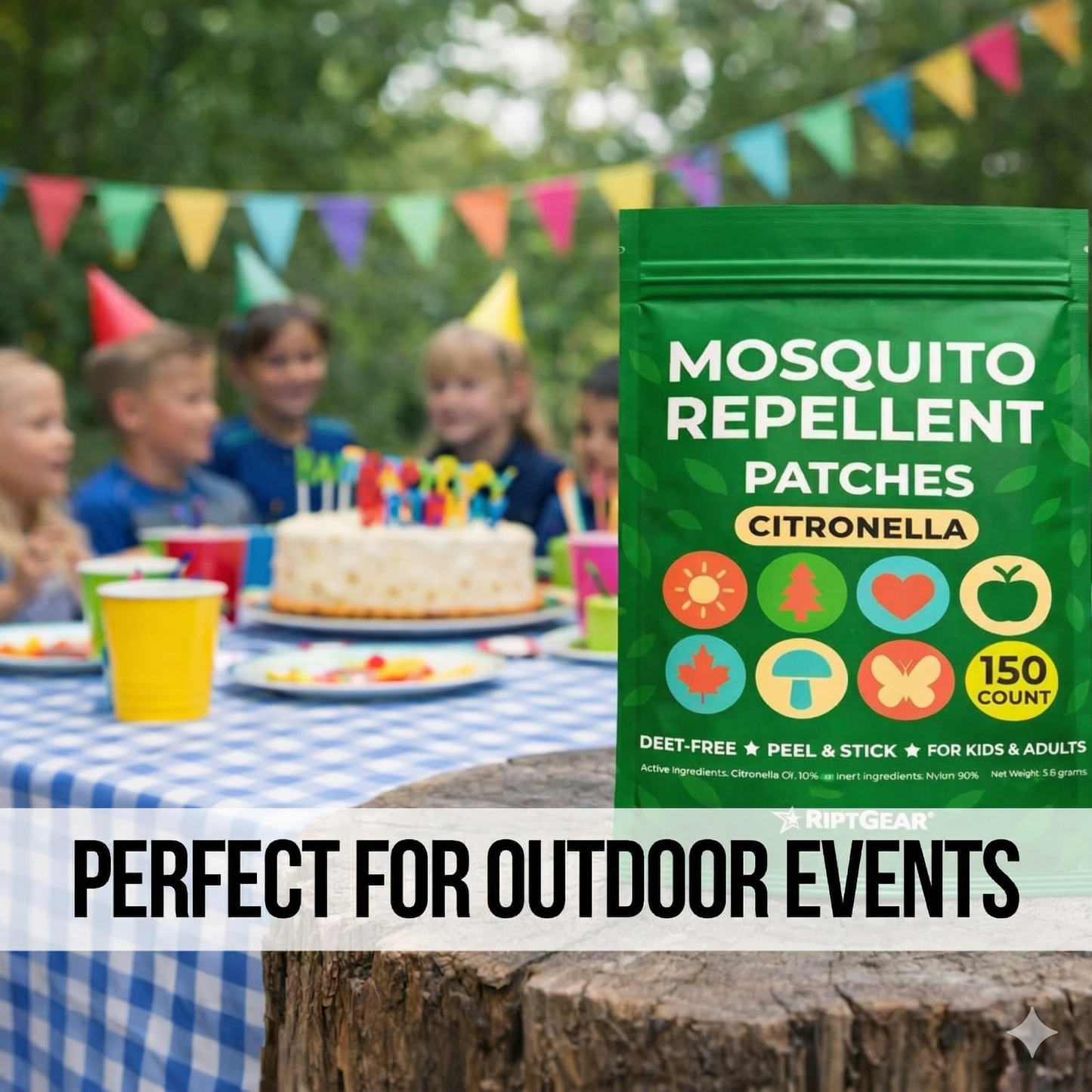 Mosquito Repellent Patches (150 Pack)