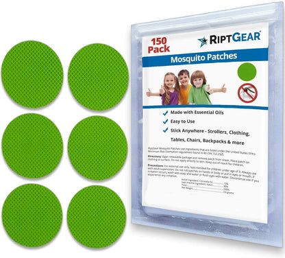 Mosquito Repellent Patches (150 Pack) (Green)