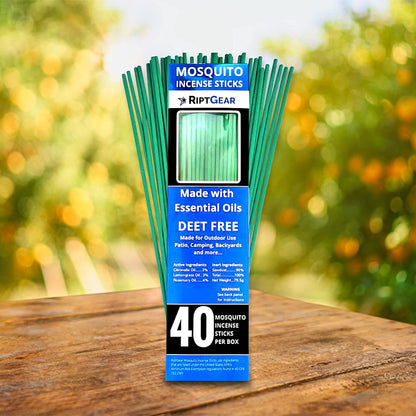 Mosquito Repellent Incense Sticks (40 Pack) (Green)